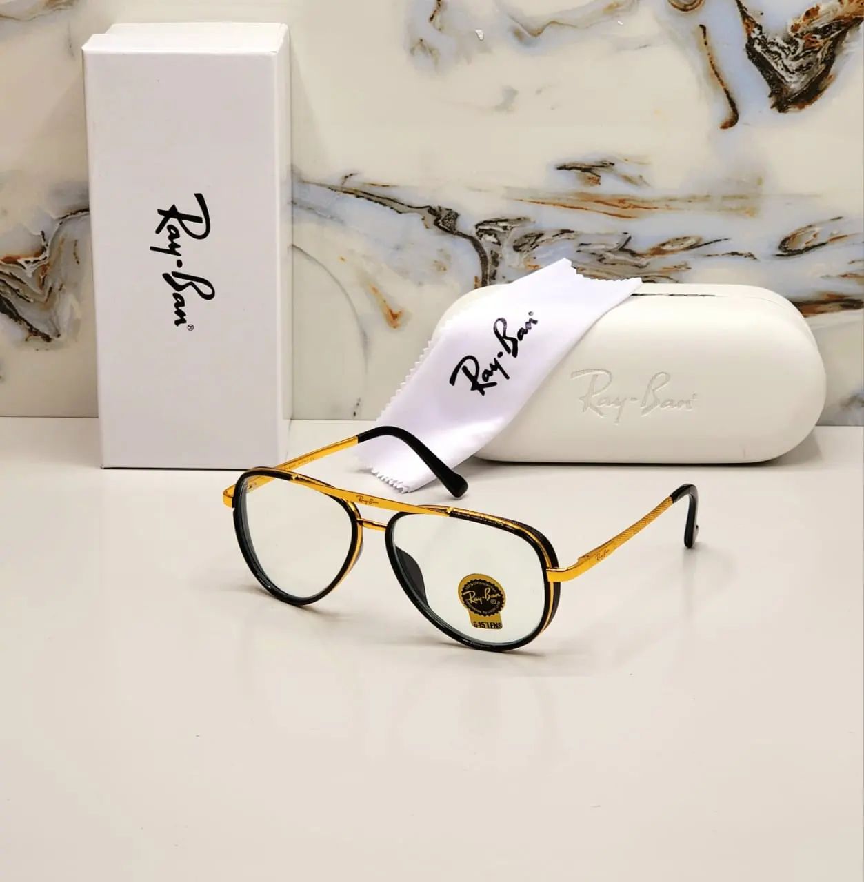 RAY-BAN New Top Trending Men's Pack Of 2 Combo Hot Favourite Wintage Sunglass For Unisex.
