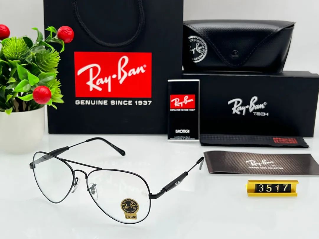 RAY-BAN New Fancy Men's Oval Aviator Silver Metal Frame Trendy Hot Favourite Wintage Sunglass For Unisex.